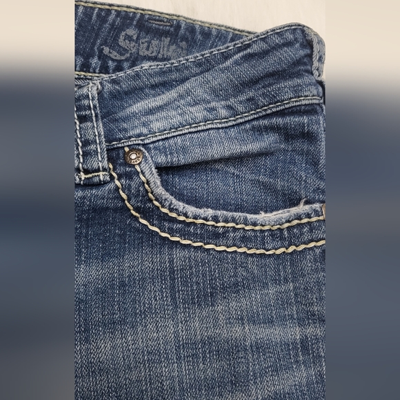 Silver Jean Co women's blue Denim Suku Capri size w31 - Picture 14 of 16